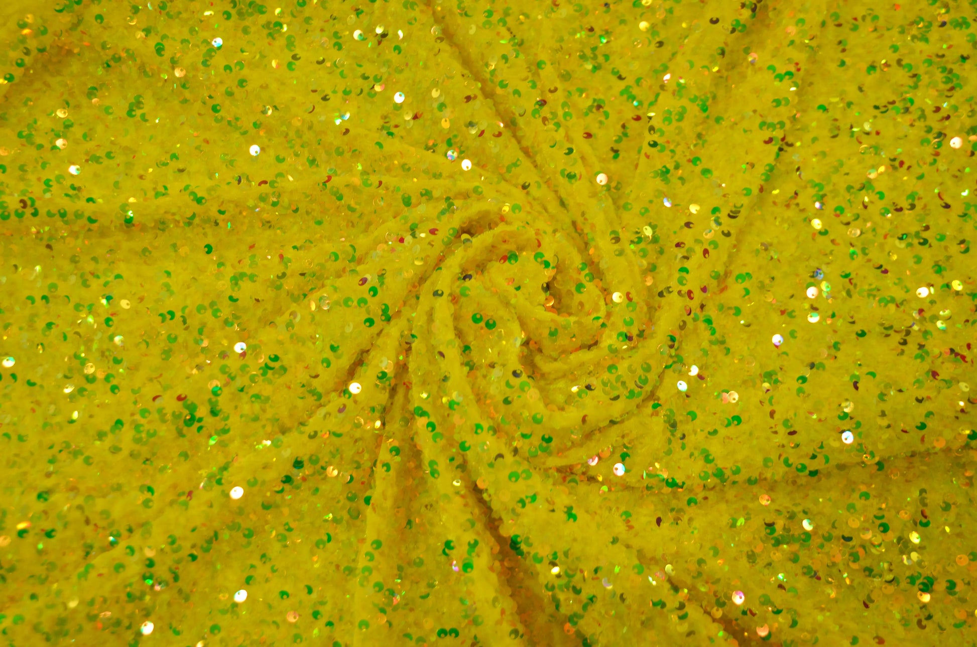 Sequins-Neon Yellow