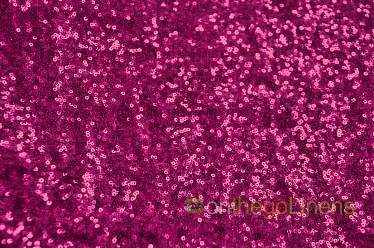 Magenta Glitz Mesh Sequins