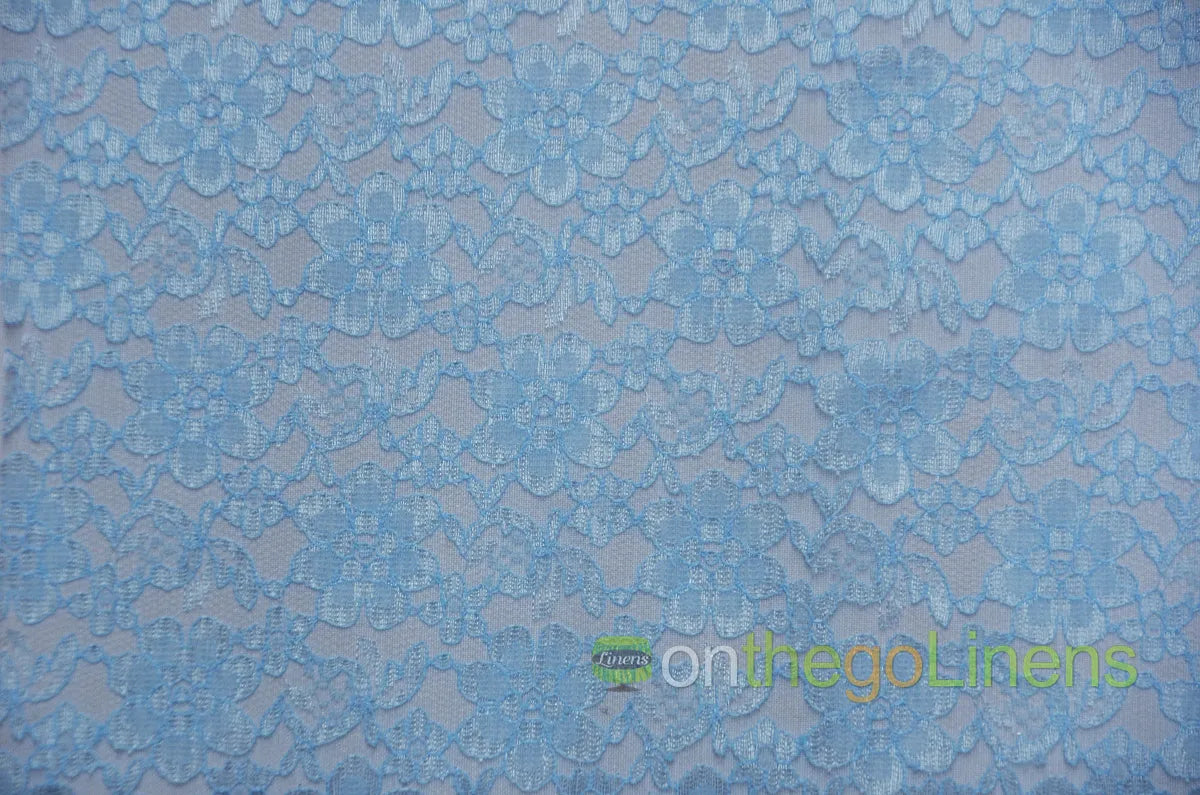 Baby Blue Raschel Lace