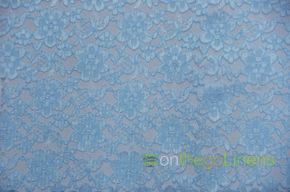 Baby Blue Raschel Lace