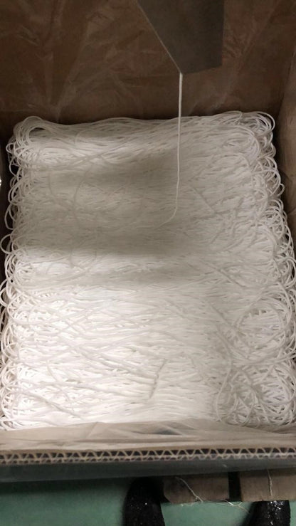 White 3mm Round Knitted Elastic Cord Wholesale Box of 1400 Yards