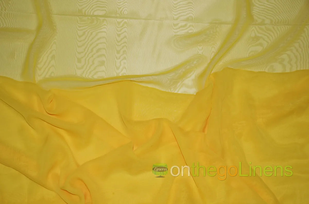 Yellow Two Tone Chiffon
