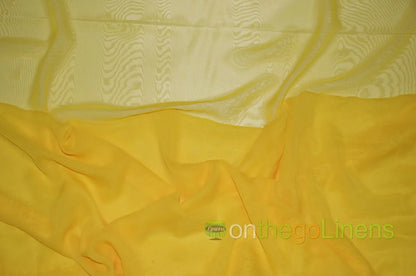 Yellow Two Tone Chiffon