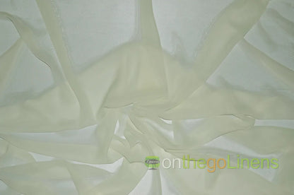 Dark Ivory Two Tone Chiffon