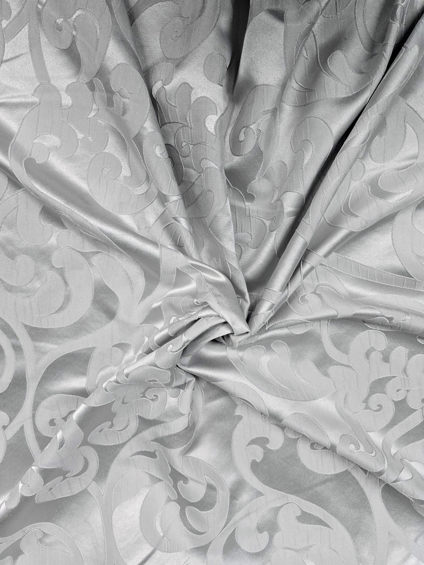 Silver Victorian Damask