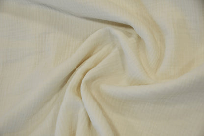 Double Layered Cotton Gauze Fabric by the Yard | 100% Cotton Muslin | 50" Wide |