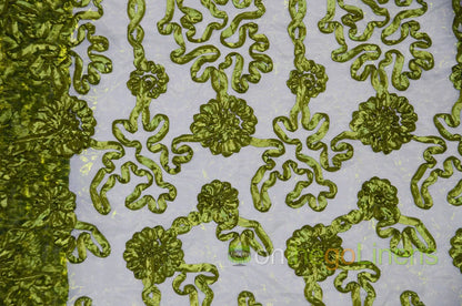 Luxury Organza Fabric by the Yard | Sheer Organza Embroidery Fabric | 54" Wide | Multiple Colors |