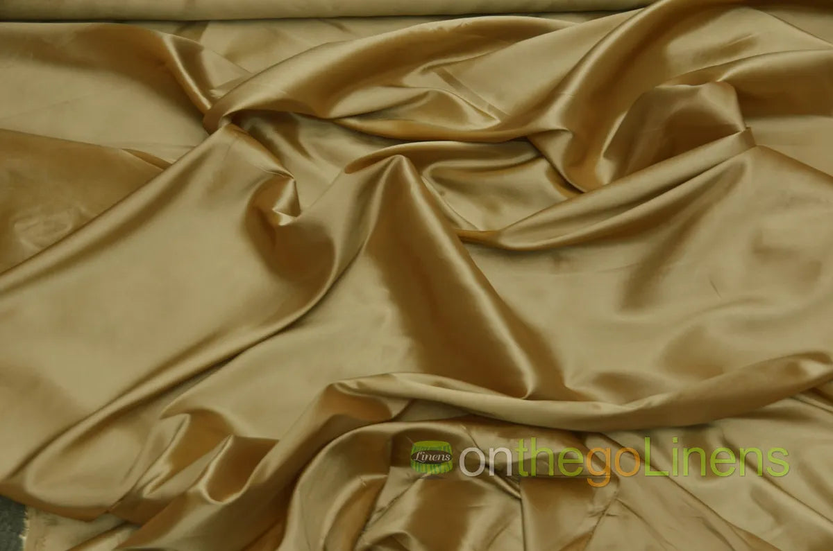 Dark Gold Stretch Taffeta