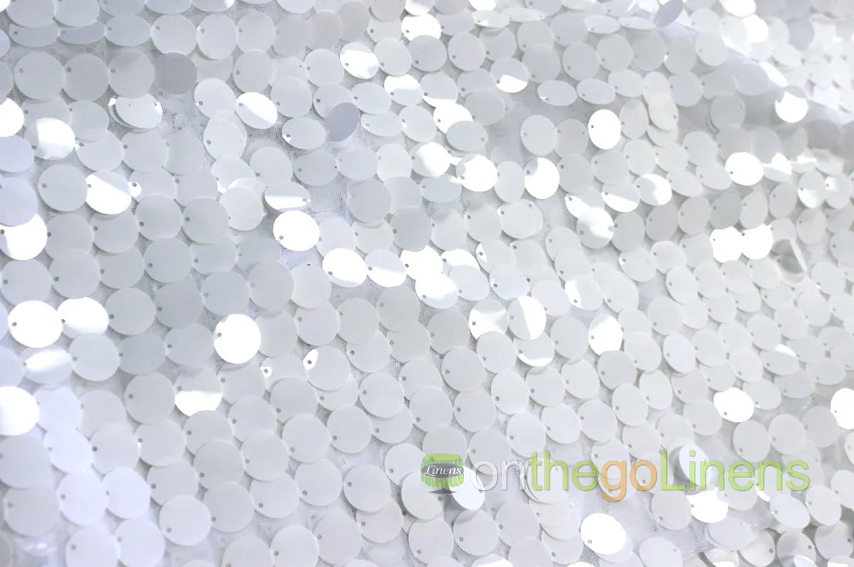 Payette Sequins Table Linens | Paillette Fish Scale Sequins Tablecloths | Multiple Colors |