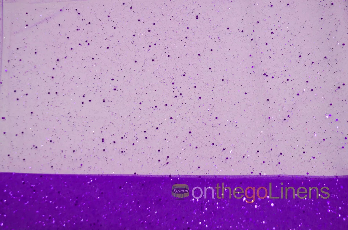 Purple Tulle Glitter
