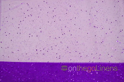 Purple Tulle Glitter