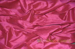 Faux Dupioni Silk Fabric | Imitation Dupioni Silk Fabric by the Yard | 54" Wide | 100% Polyester |