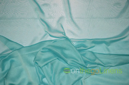Light Aqua Two Tone Chiffon