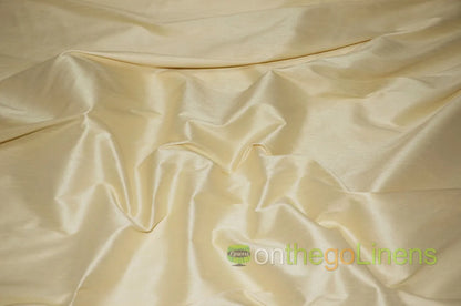 Faux Dupioni Silk Fabric | Imitation Dupioni Silk Fabric by the Yard | 54" Wide | 100% Polyester |