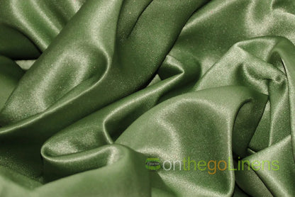 Lamour Satin Event Drapery Panels | 100% Polyester Semi Dull Heavy Satin Curtains | Multiple Colors |