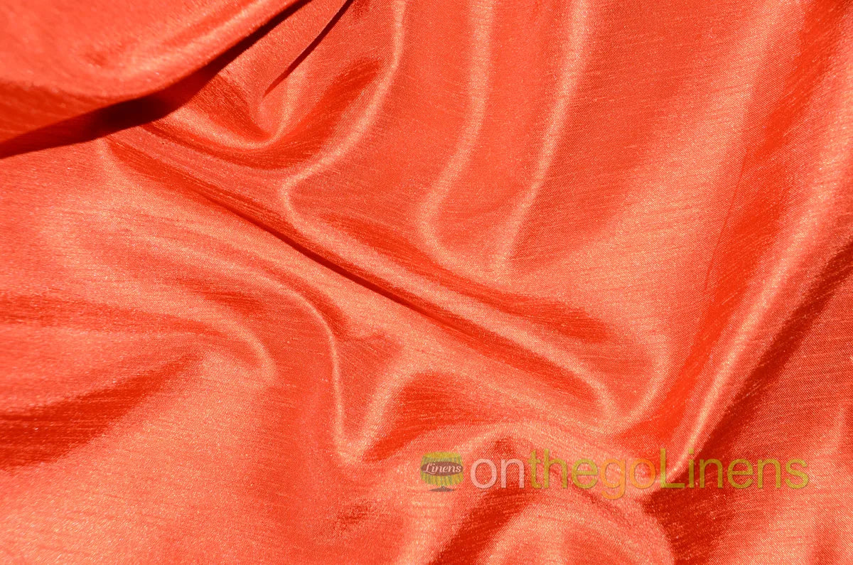 Shantung Satin Dark Orange