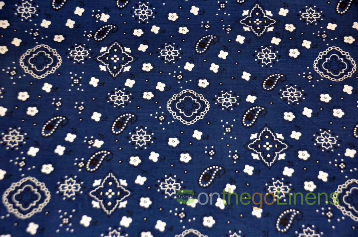 Bandana Cotton Fabric by the Yard | Bandanna Fabrics | 60" Wide |