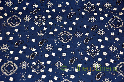 Bandana Cotton Fabric by the Yard | Bandanna Fabrics | 60" Wide |