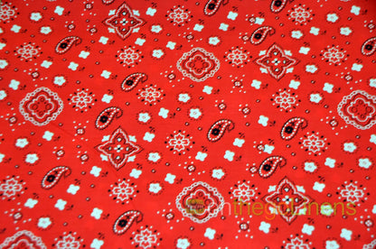 Bandana Cotton Fabric by the Yard | Bandanna Fabrics | 60" Wide |