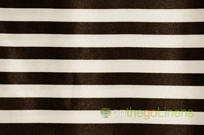 1 Inch Stripe Lamour Ivory Black