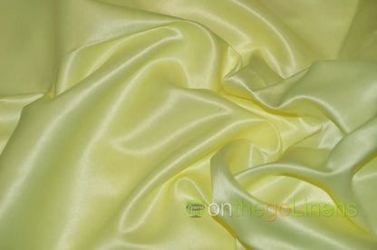 Light Yellow LAmour Satin