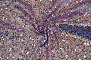 Lavender Taffeta Sequins