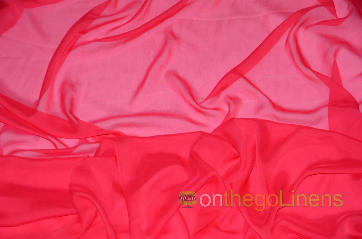 Dolce Pink Two Tone Chiffon