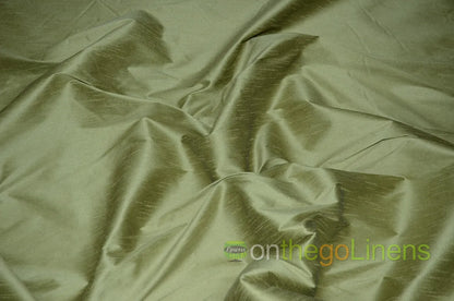 Faux Dupioni Silk Fabric | Imitation Dupioni Silk Fabric by the Yard | 54" Wide | 100% Polyester |