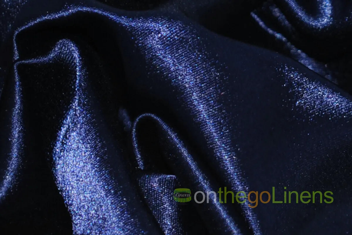 Crepe Back Satin Light Navy Blue