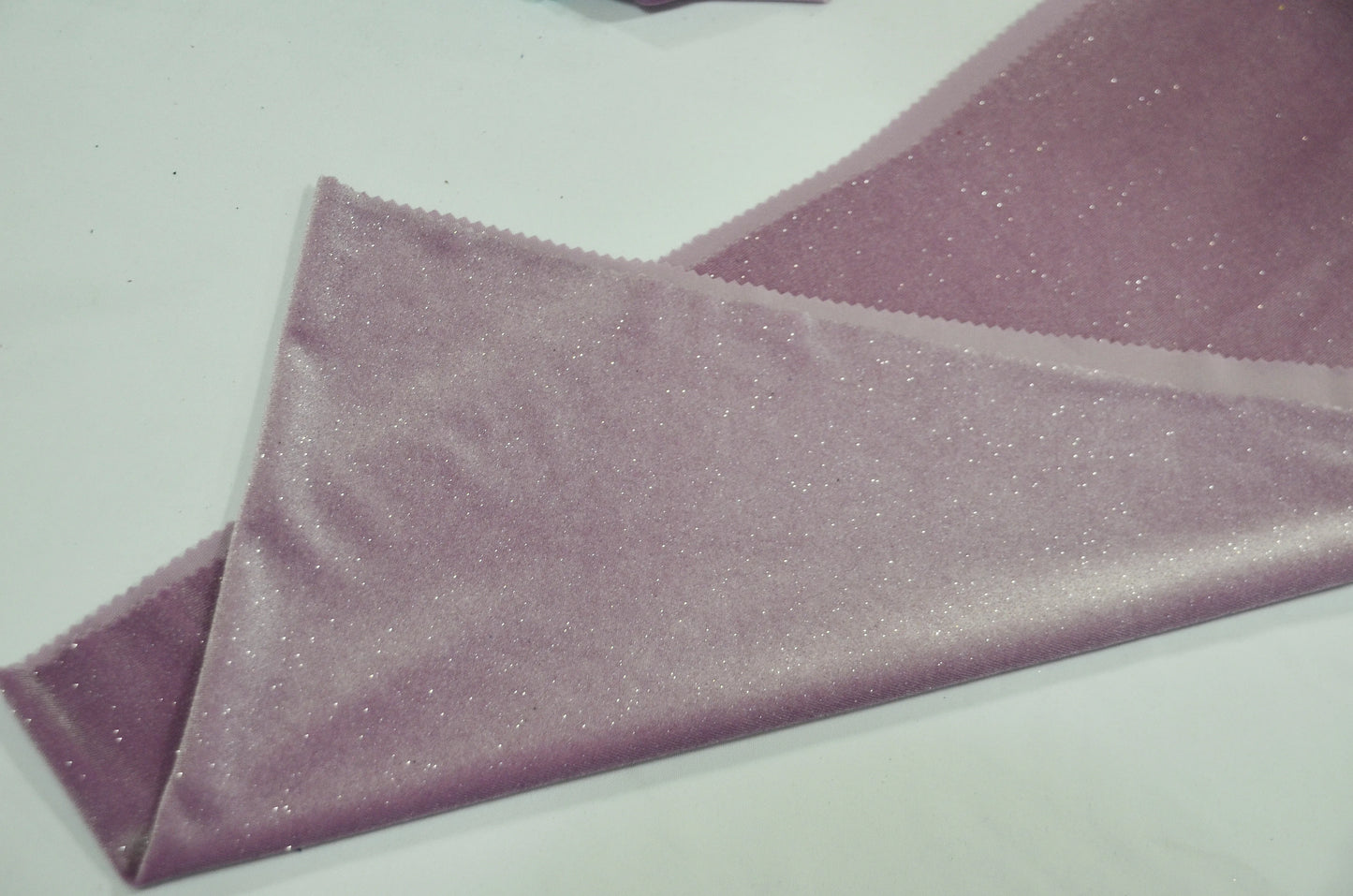 Glitter Stretch Velvet Fabric by the Yard | Spandex Velvet with Sparkling Glitter Fabric | 60" Wide | Multiple Colors |