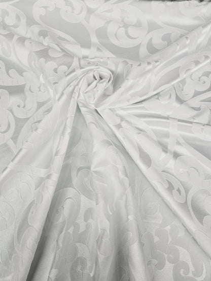 Victorian Damask Fabric by the Yard | Classic Jacquard Fabric | 60" Wide | 100% Polyester |