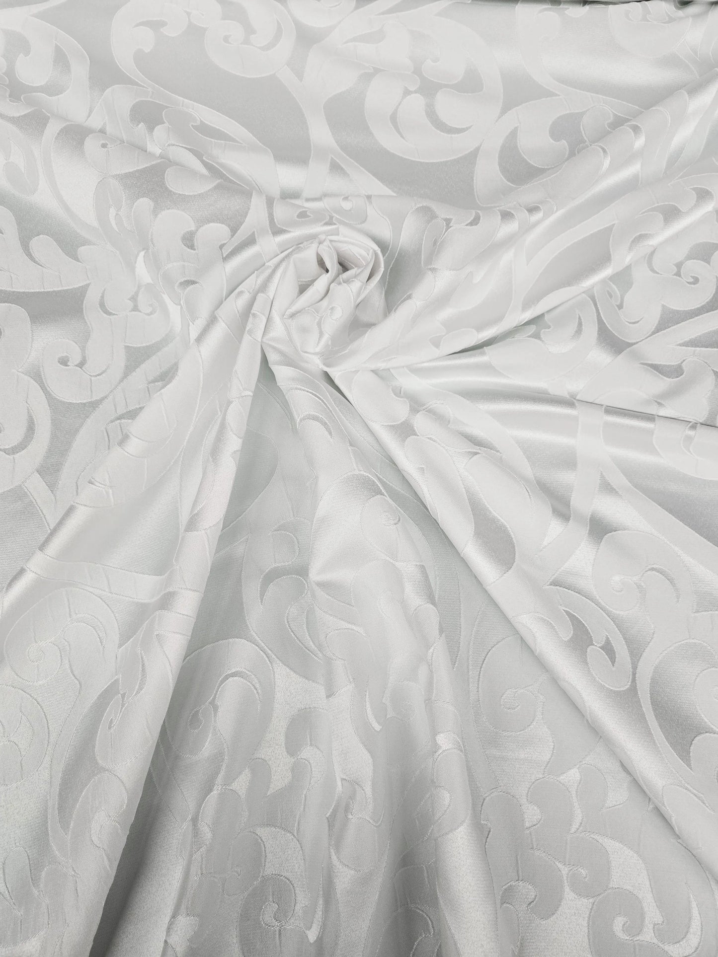 White Victorian Damask