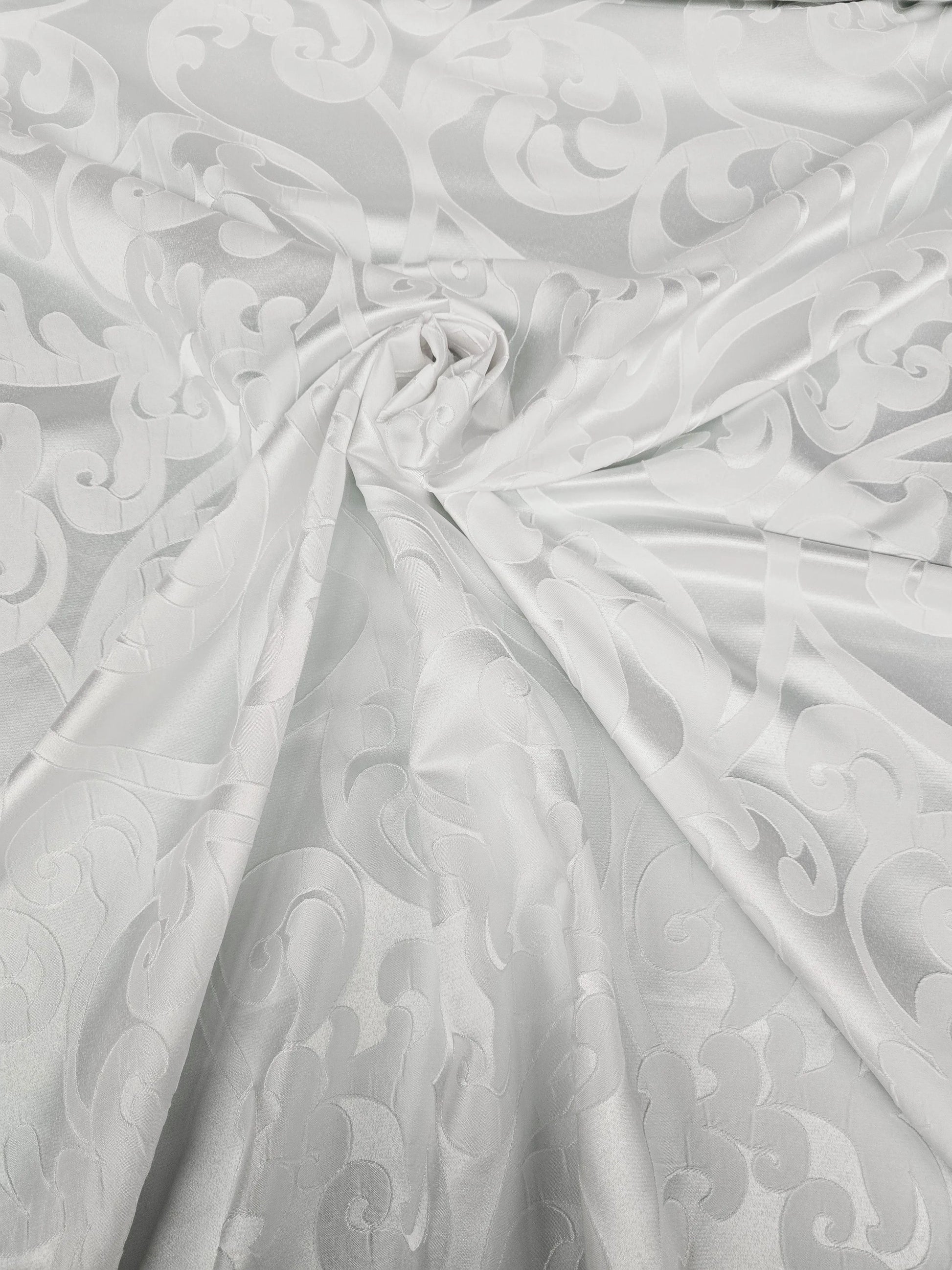 White Victorian Damask