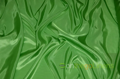 Lime Solid Taffeta