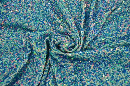 Sequins Stretch Velvet Fabric by the Yard | Sequins Velvet Fabric | 60" wide | Multiple Colors |