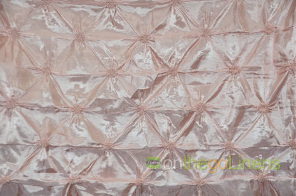 Blush Pinwheel Button Taffeta