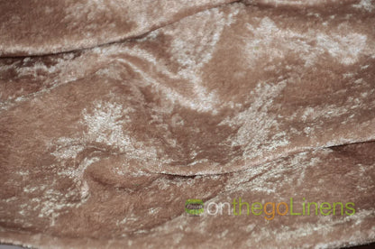 IFR Panne Velvet Table Linens | Crush Velour Tablecloth | Inherently Fire Retardant | Multiple Colors |