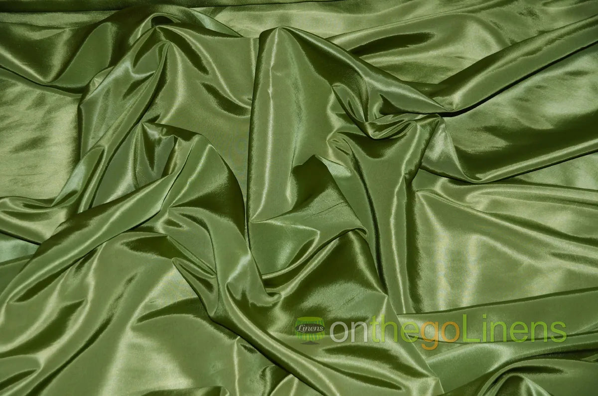 Dark Sage Solid Taffeta