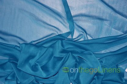 Dark Teal Two Tone Chiffon