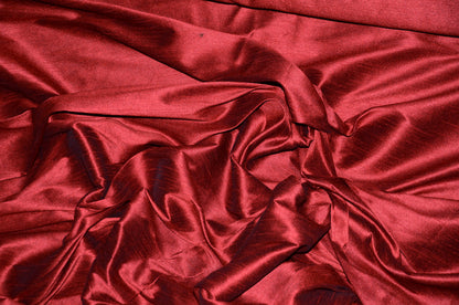 Faux Dupioni Silk Fabric | Imitation Dupioni Silk Fabric by the Yard | 54" Wide | 100% Polyester |