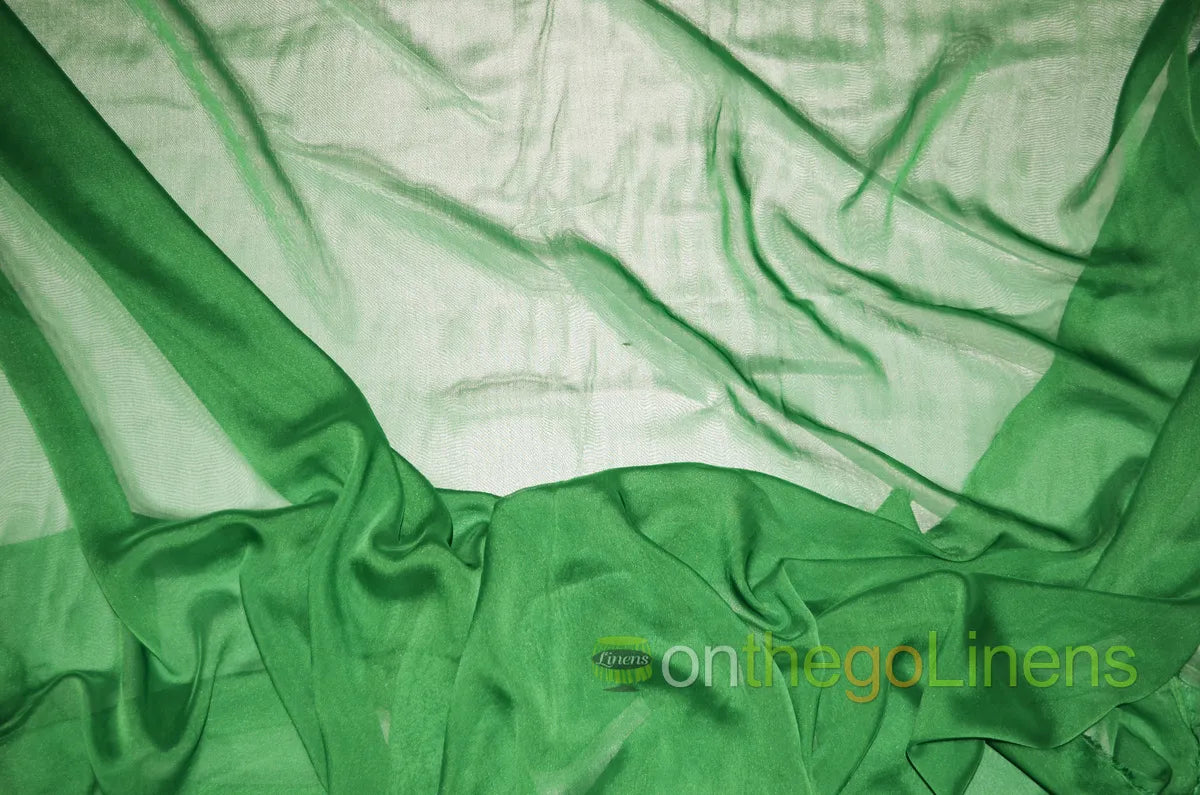 Flag Green Two Tone Chiffon
