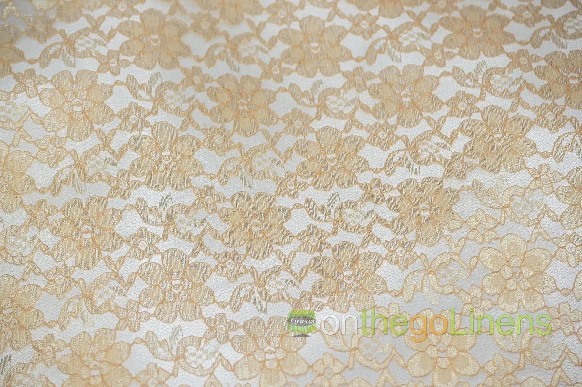 Champagne Raschel Lace