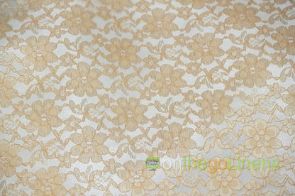Champagne Raschel Lace