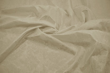 Damask Flocking Ivory on Ivory