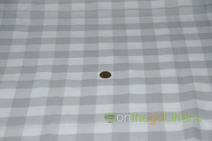 White Silver Picnic Checkers