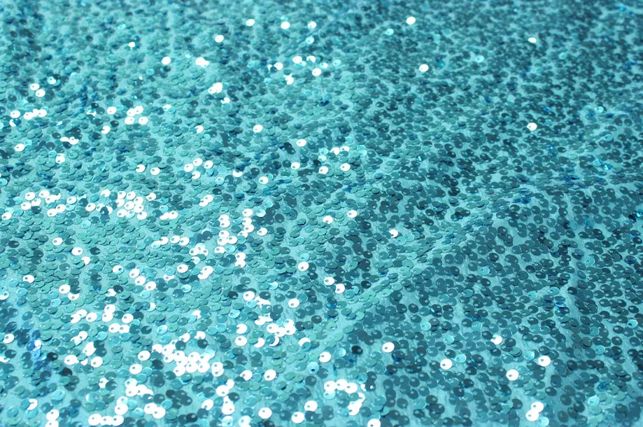 951 Blue Taffeta Sequins