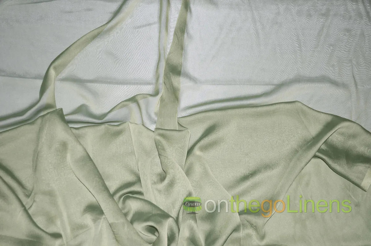 Light Sage Two Tone Chiffon
