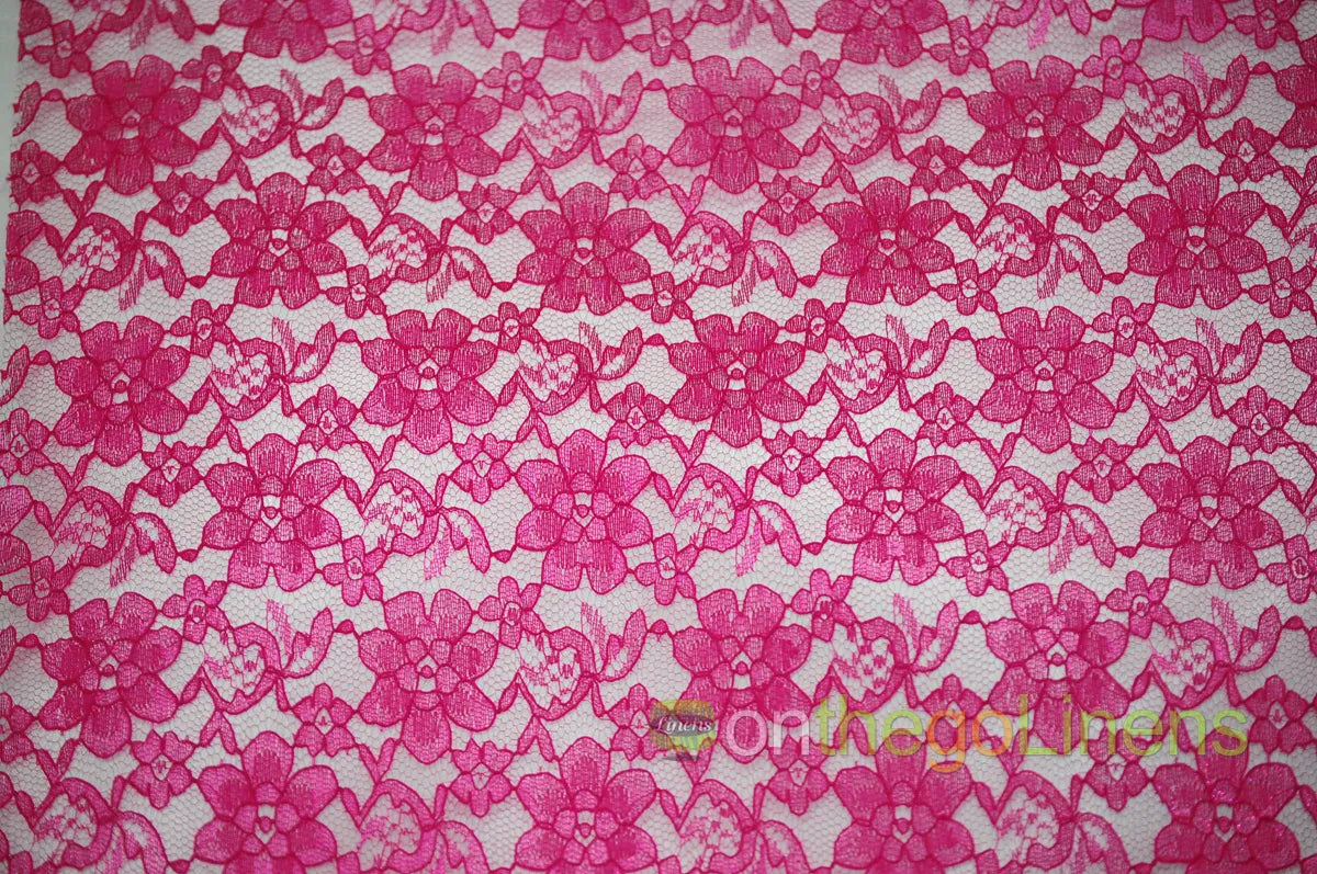 Raschel Lace Fabric by the Yard | 60" Wide | Multiple Colors | Wholesale Option Available |