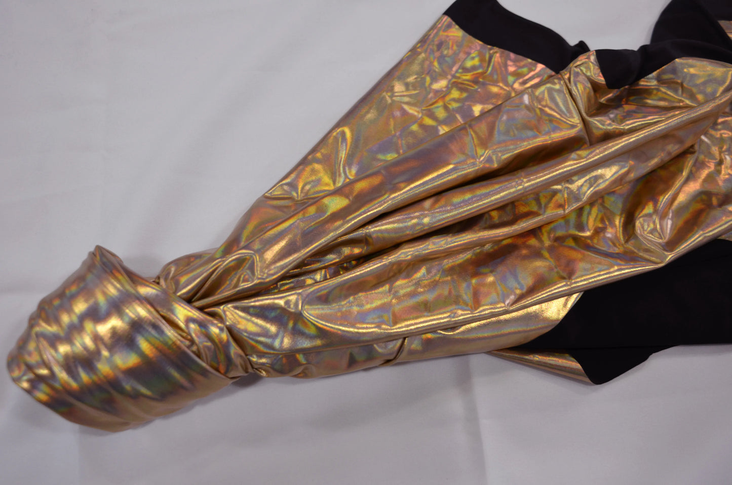 Foil Hologram Rose Gold Spandex