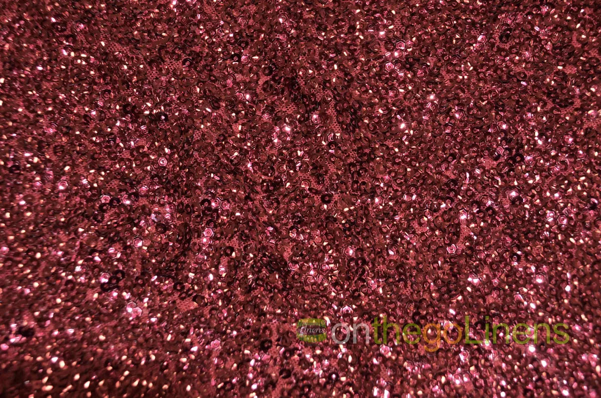 Gatsby Sequins Fabric | All Over Sewn on Sequins Fabric on Mesh | 52" Wide | Multiple Colors |